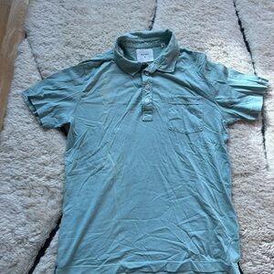 Billy Reid Men's Blue Polo Shirt